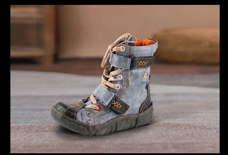 Tma eyes short boots for women versatile casual monochromatic popular,