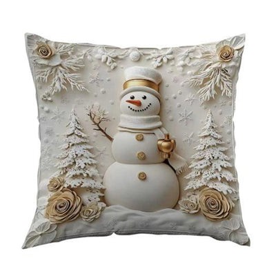 Plush Throw Pillow Covers Xmas Decorative Cushion Covers Ultra Soft Cozy Winter Holiday Warm Pillowcase For Christmas Decoration