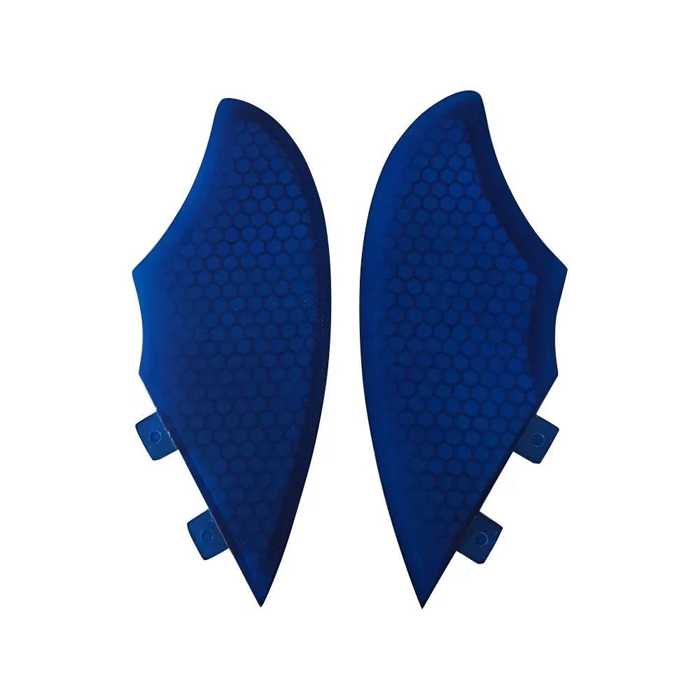UPSURF FCS Keel Twin Fins FK Surfboard Side Fins Honeyconb Fiber Top Performance Surf Fins Double Tabs Twin Fins Set For Surfing