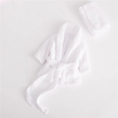 Newborn Photography Bathrobe Baby Bathing Pajamas Photo Studio Photography Clothing Baby Thickened Coral Velvet Bathrobe Pajamas