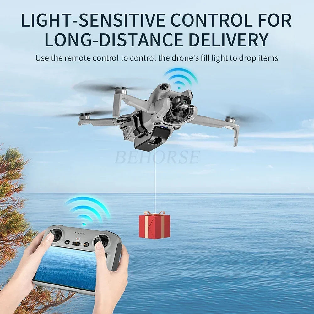 Drone Outdoor Remote Airdrop For DJI Air 3S Transport Delivery Device Dispenser For DJI Mini 4 Pro/Air 3 Thrower Accessories