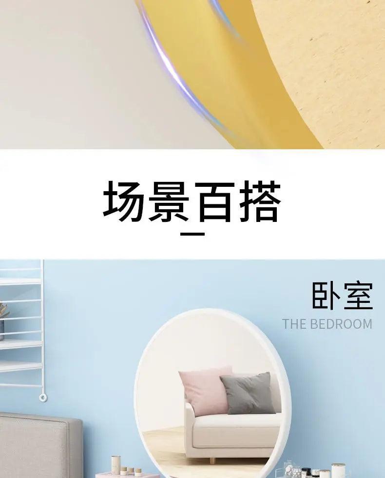 Led makeup home decor decorative mirrors photography aesthetic gold toilet round plastic espejo cosmético mhhzj