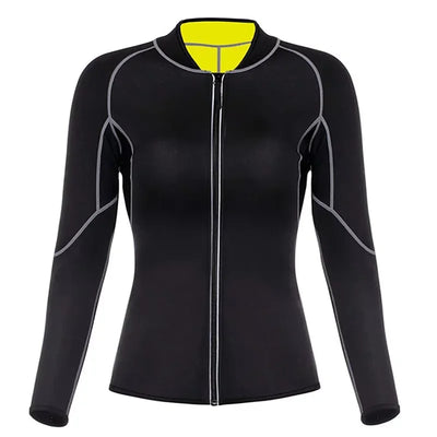 Hot Sauna Suit Sauna Sweat Pants Hot Thermal Sweating Shapers Women Weight Loss Fat Burning Corset Body Shaper Slimming Coats