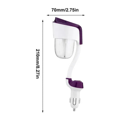 Car Humidifier Diffuser Small USB Air Scent Humidifier Vehicle Fragrance Oil USB Scent Mist Purifier Aromatherapy For Workplace