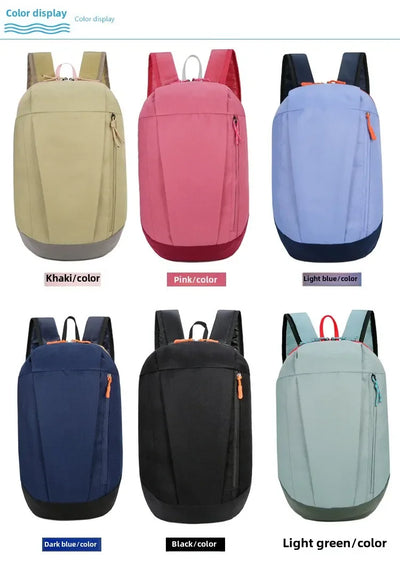 Mountaineering bag large capacity simple all-matching, fashionable, lightweight travel backpack, water splash resistant backpack