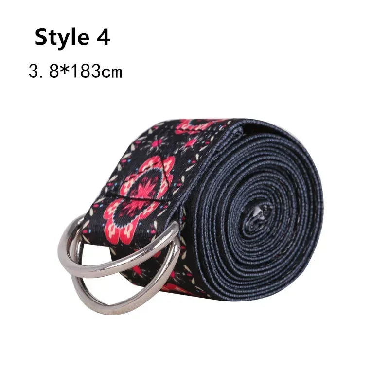Multi-Colors Women Yoga Stretching Belt Fitness Men And Women Sports Accessories Resistance Hip Elastic Band