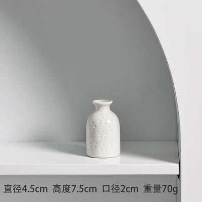 Ceramic Small Vase, Ins Style, Modern High Appearance Level, Dried Flower Arrangement Vase, Home Decoration Piece Vases