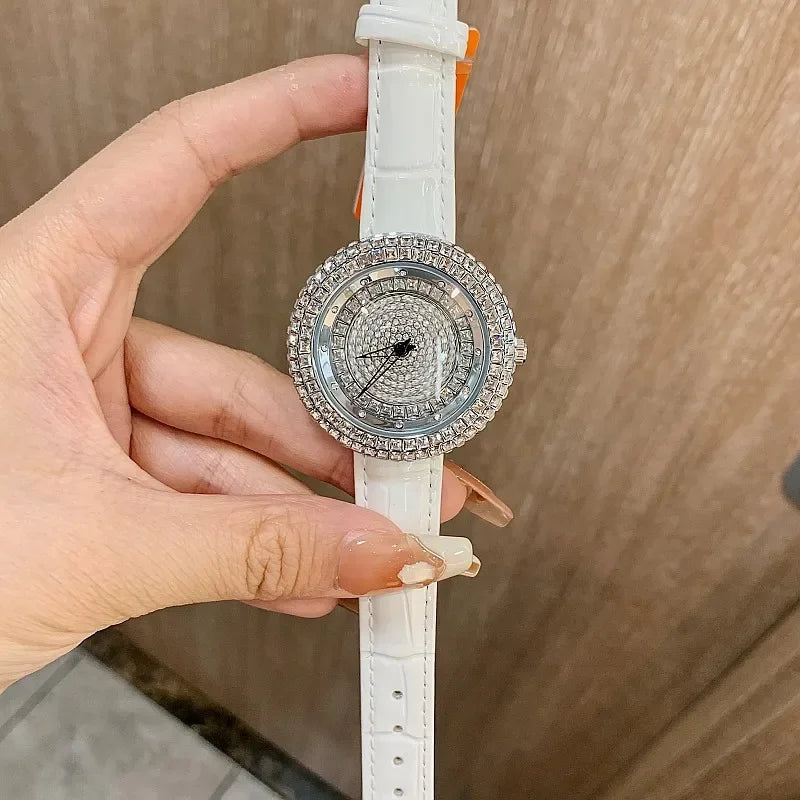2023 Fashion Designer Unique Wristwatch Top Brand Luxury Women Watches Quartz Crystal Ladies Watch Bling Diamond Watch Women