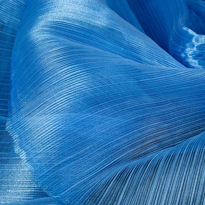 Bright Wrinkled Texture Organza Fabric for Wedding Decoration Background Yarn Floral Design Plastic Fabrics Cloth Diy Sewing