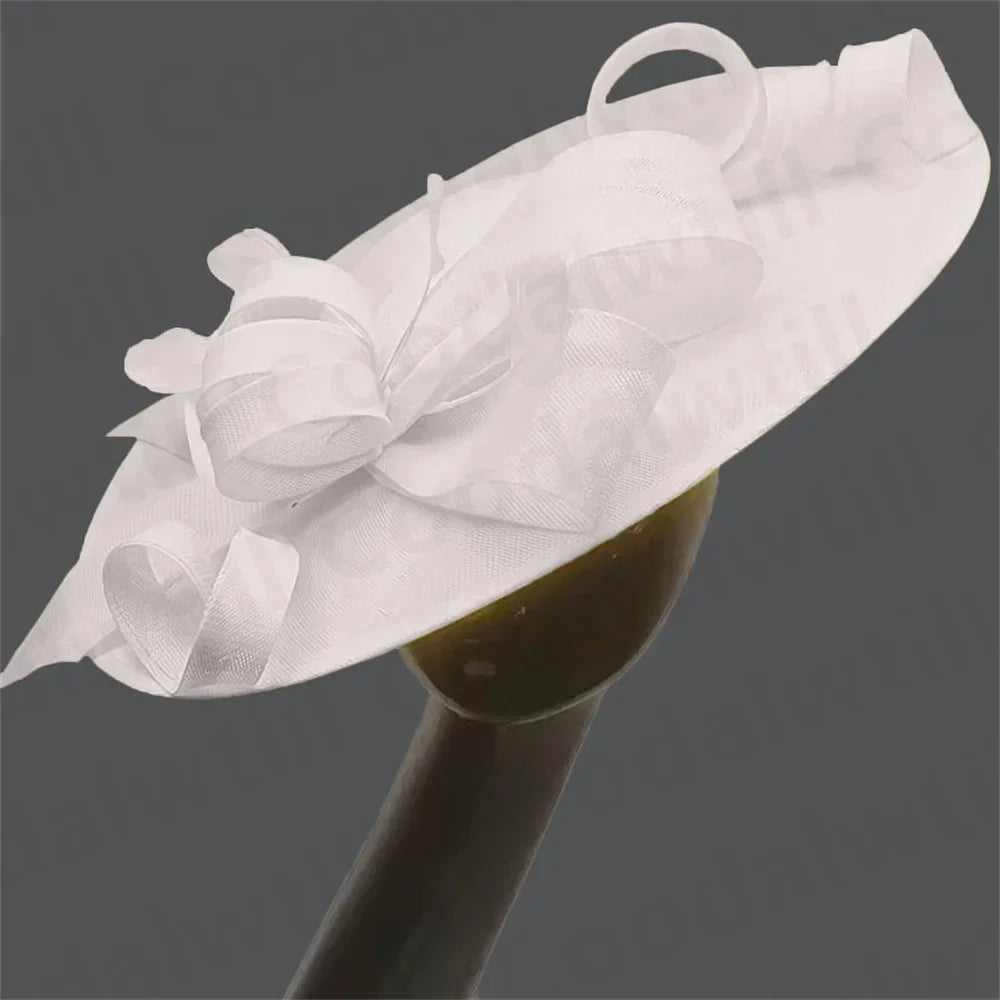 Royal Ascot Big Fascinator Hats Headband Ladies Church Kentucky Derby Headpiece Ladies Race Fashion Hair Accessories Bride Hats