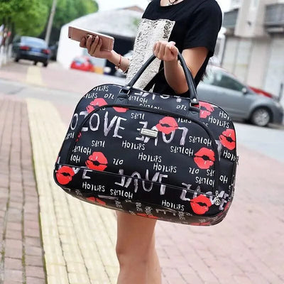 Fashion Cartoon Print Travel Bags for Women