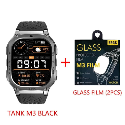 2024 Original TICWRIS TANK M3 Smartwatches For Men Smart Watch Women 480mAh AMOLED AOD Waterproof Fitness Electronic Watches