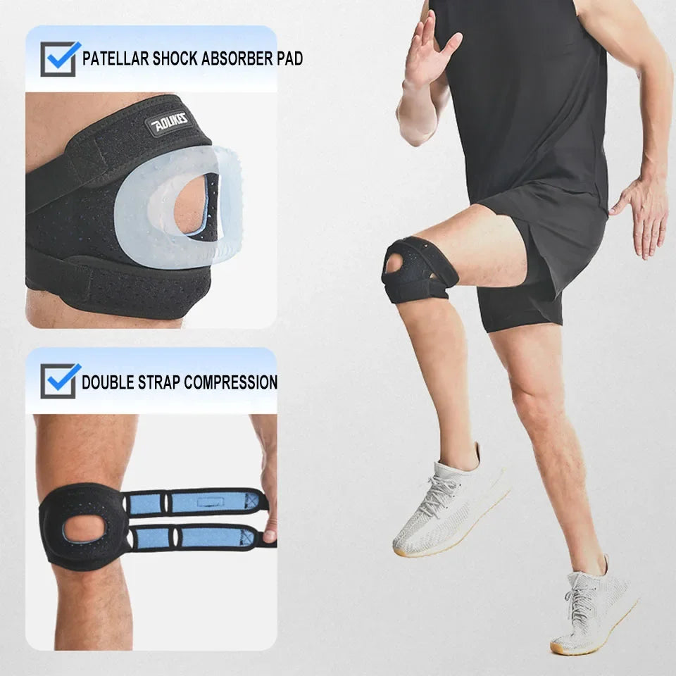 AOLIKES 1PC Patella Knee Brace Knee Compression Sleeve Support for Women Men Knee Pain Arthritis Pain Sport Knee Guard Knee Pads