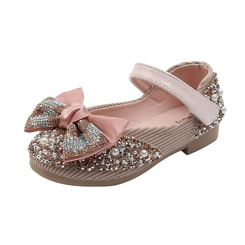 Sandals Toddler Girl Childrens Shoes Pearl Rhinestones Shining Kids Shoes Baby Girls Shoes Girls Thong Sandals
