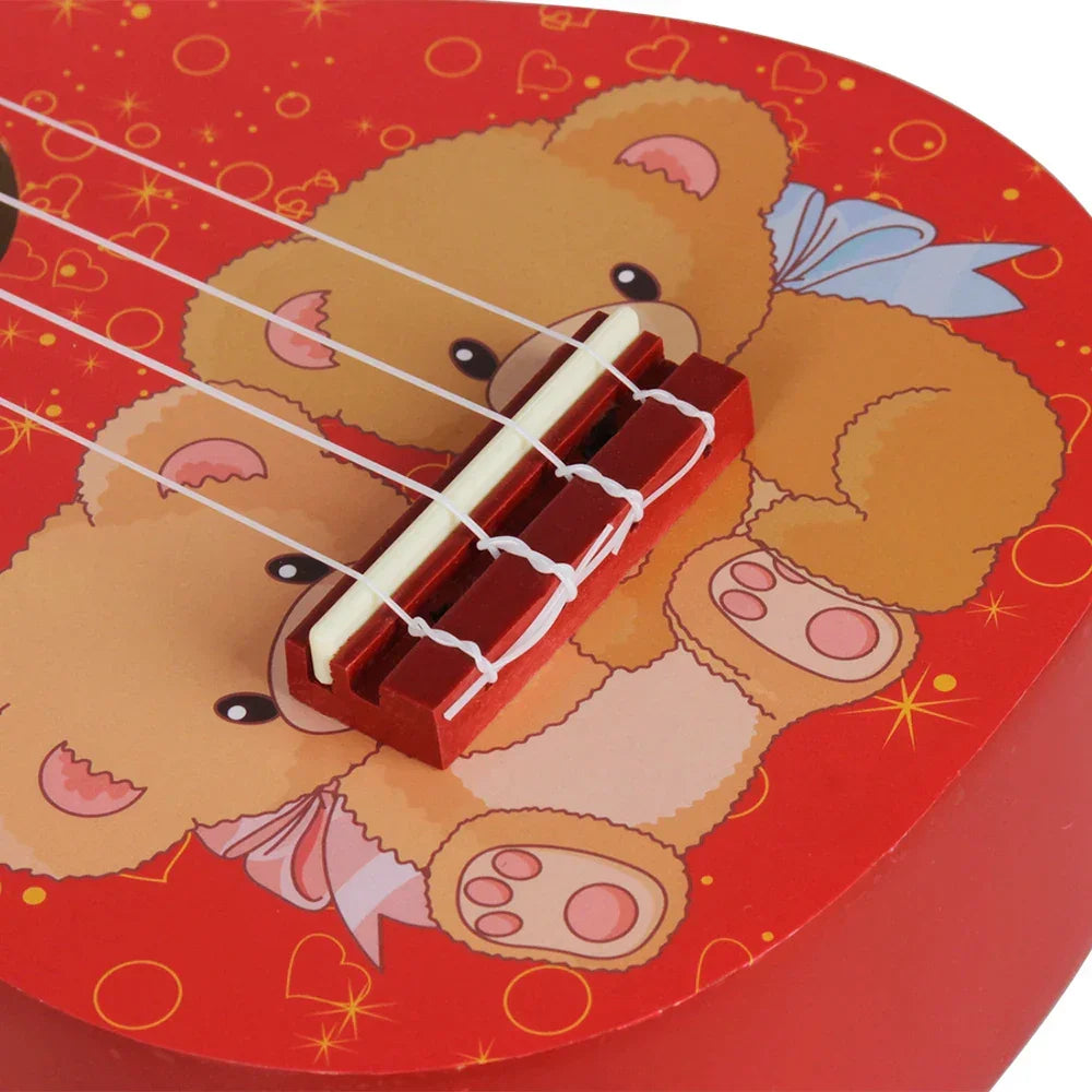 Ukulele 21 Inch 4 Strings Hawaiian Guitar Bear Mini Guitarra Ukulele With Bag Strings Tuner Capo Guitar Parts & Accessories