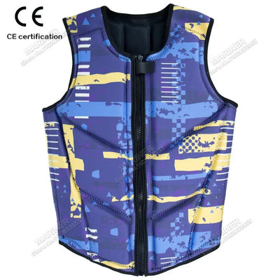 Wakesurf Comp Vest CE Approved Neoprene Life Jacket Wake Surfing Impact Vest surf But Great for All Other Watersports Activities