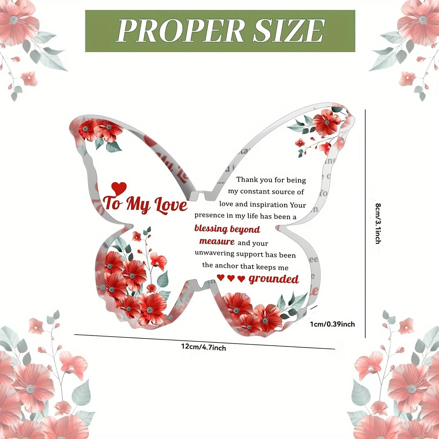 To My Love Gifts, I Love You Gifts for Her,Cute Gifts for My Love, Thank You Thanksgiving Gift for Her, Christmas Gifts