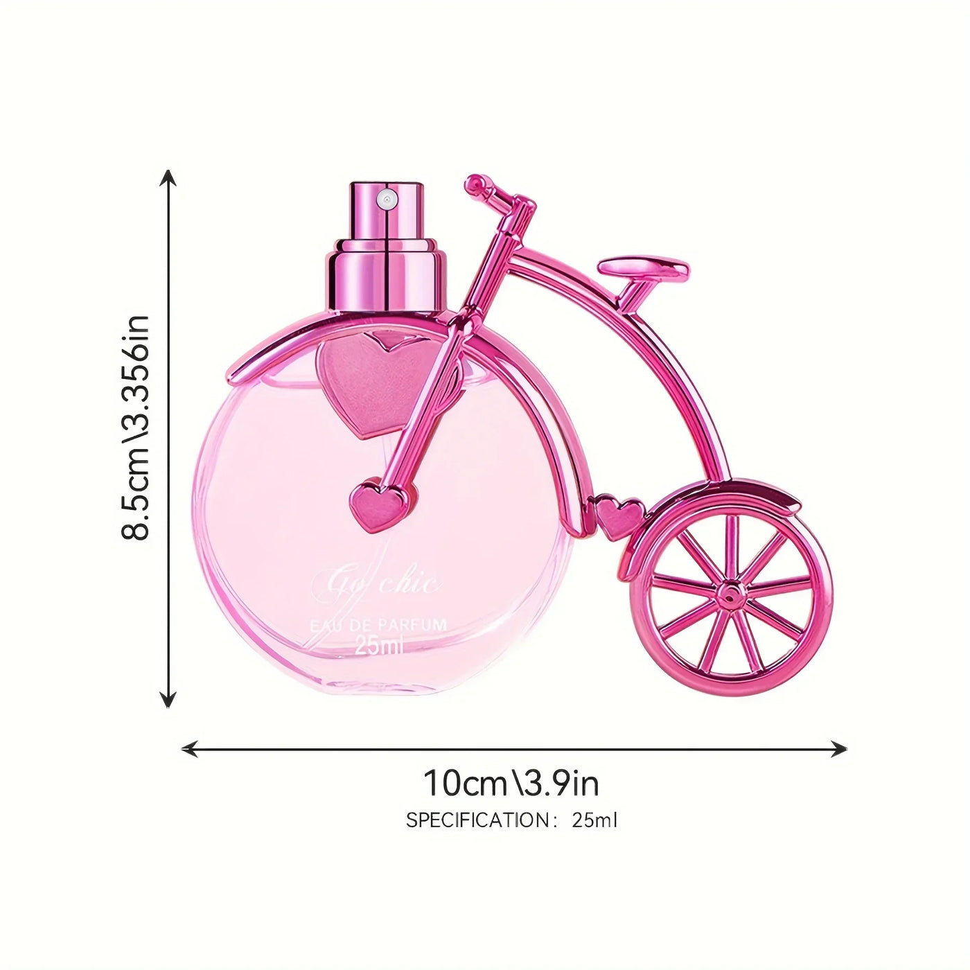 25ML Bike Styling Women's Perfume Pink Fragrant Fresh Oriental Floral Perfume with Gift Box Packaging  Holiday Gift