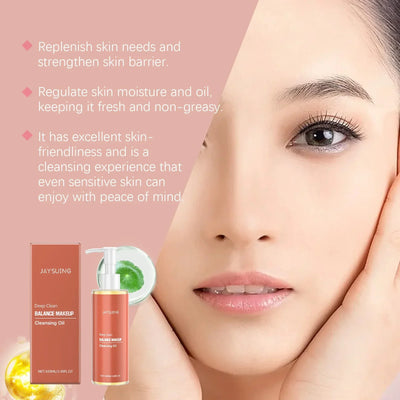 Deep Cleansing Oil Makeup Remover Oil Control Lip Eye Pore Gentle Cleansing Exfoliating Moisturizing Refreshing Facial Cleanser
