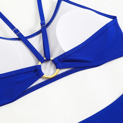 Sexy Woman Swimsuits 2025 Summer Swimwear Women's Bikinis for Female Two Pieces Beach Wear Solid Color Bikinis Set Bathing Suit