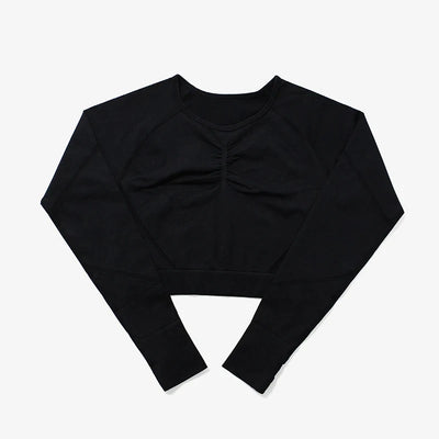 Women's Crop Top Long Sleeves Workout