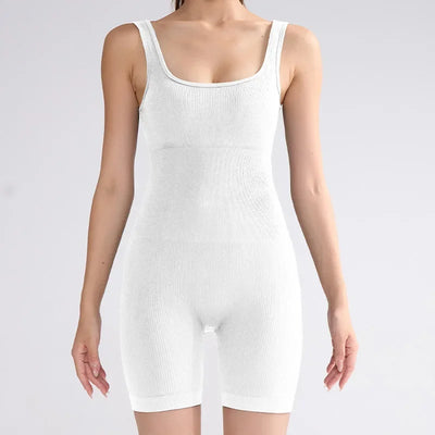 Sports Jumpsuit for Women, Seamless Waist and Hip Lifting Jumpsuit, European and American Slimming and Elastic Fitness Bodysuit