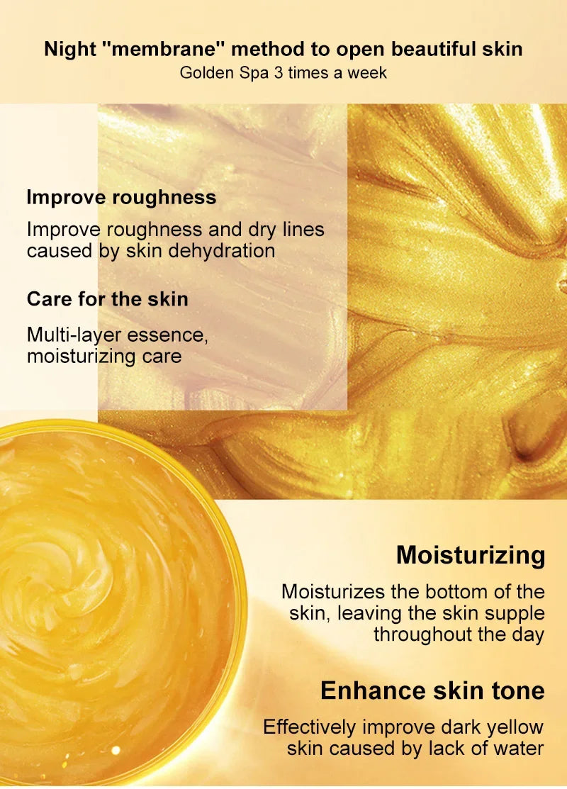 120g 24K Golden Face Cream Collagen Moisturizer Moisturizing Cream Sleeping Mask Firming Nourishing Hydrating Face Skin Care