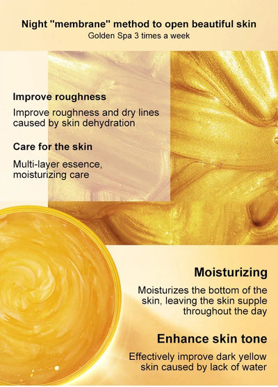 120g 24K Golden Face Cream Collagen Moisturizer Moisturizing Cream Sleeping Mask Firming Nourishing Hydrating Face Skin Care