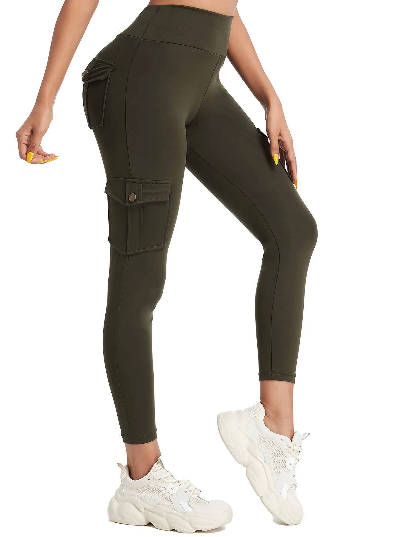 Women Pockets Gym Leggings Skinny Stretch