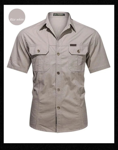 Men's thin short sleeved shirts Summer