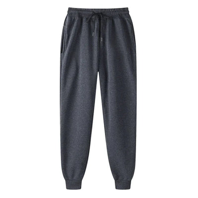 Men's Athletic Trainning Joggers Casual Loose Fit Sweatpants Spring Fall Fleece Lined Pants Elastic Waist Drawstring Trousers