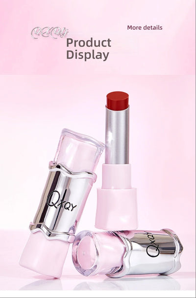QXQY GLOSSY JELLY LIPSTICK - Mirror Shine, Moisturizing & Long Lasting, Nude Lip Gloss for Plump Brightening Lips (No Makeup Loo