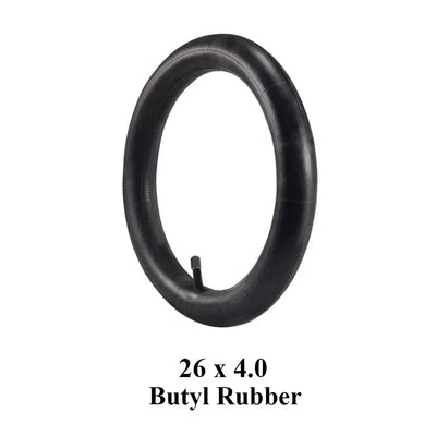 Snow Bicycle Butyl Rubber Inner Tube 26*4.0 26x4.0 Bike For Fat Bikes E-Bikes Snowmobiles Bicycles ATVs Black Tyre Cycling Parts