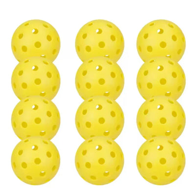 Pickleball 74MM Durable 40 Holes Outdoor 12Pcs Pickleballs 26g Outdoor for Competition pickleball Packs of Pickleballs
