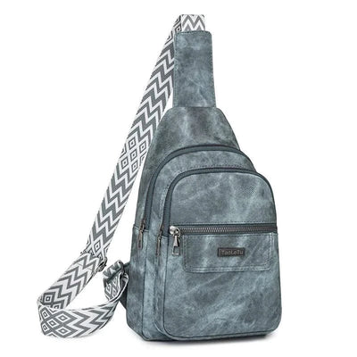 Women Men PU Leather Shoulder Bag Fashion Sling Crossbody Bag