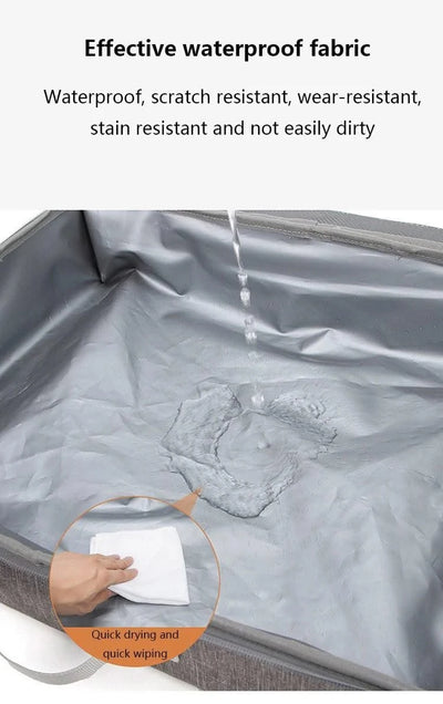 1PC Pet Litter Box, Extra Large, Splash Proof, Waterproof, Portable, Foldable, And Mobile For Outdoor Use