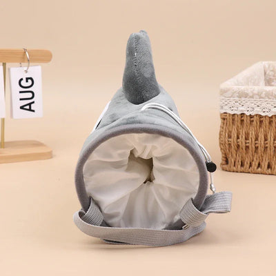 Cartoon Shark Rock Climbing Chalk Bag  Adjustable Storage Climbing Magnesium Powder Bag for Climbing Weightlifting Chalk Pouch