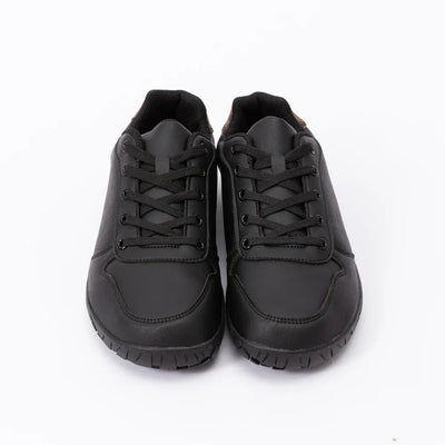 ZZFABER Leather Barefoot Shoes Soft Minimalist Sneakers for Women Men Casual Shoes Unisex Sneakers