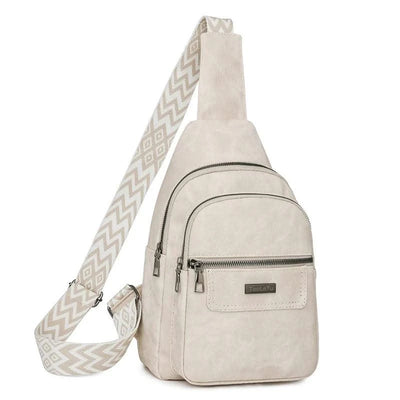 Women Men PU Leather Shoulder Bag Fashion Sling Crossbody Bag