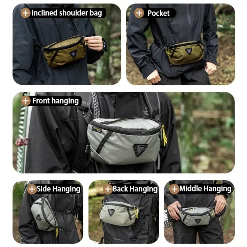 Waist Bag Outdoor Sports Mountaineering Cycling Mobile Bag Backpack Expansion Pack Travel Hiking Lightweight Equipment Belt Bags