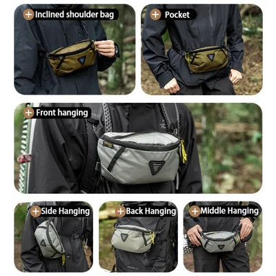 Waist Bag Outdoor Sports Mountaineering Cycling Mobile Bag Backpack Expansion Pack Travel Hiking Lightweight Equipment Belt Bags