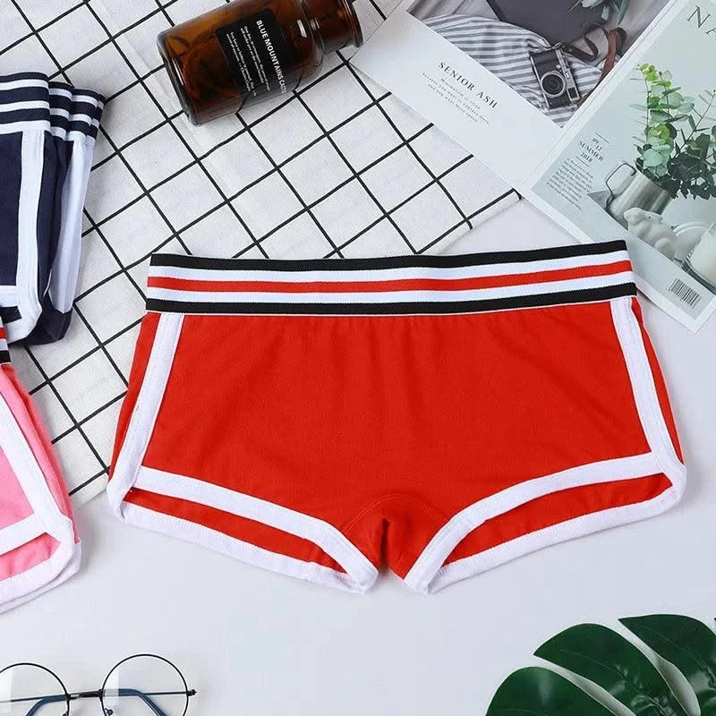 1 piece Women Panties Female Boxer Boyshort Low Waist Sport comfortable and breathable Underwear Ladies Pants Intimate Lingerie - Elanique
