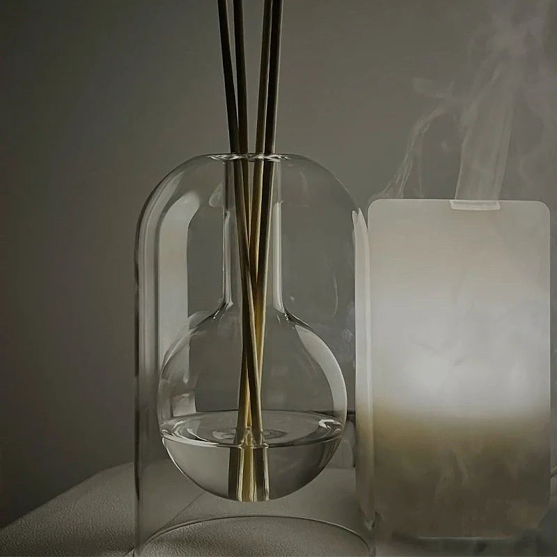 Aromatherapy Diffuser Bottle Glass Essential Oil with Diffusers Sticks Storage Containers Transaprent Modern Home Decorations