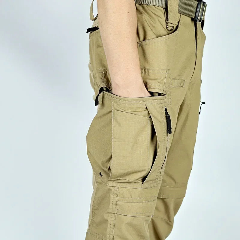Multi Pockets Tactical Cargo Pants Men's Spring Autumn Outdoor Military Work Trousers Workwear Field Training Combat Pants Male