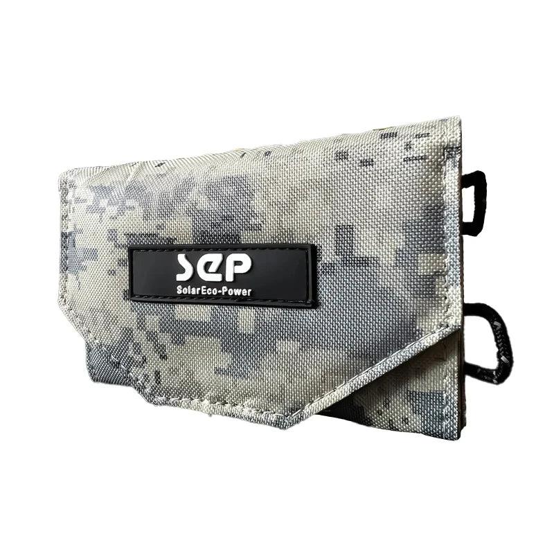 Solar Panel Bag Portable Lightweight 30W 5V Mono Waterproof Foldable Charger Outdoor Emergency Hiking Backpacking Camping