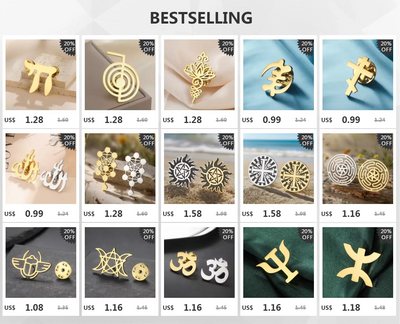 Dawapara Mandala Lotus Flower Brooch Lapel Pin Buddhism Spiritual Jewelry Fashion Stainless Steel Accessories