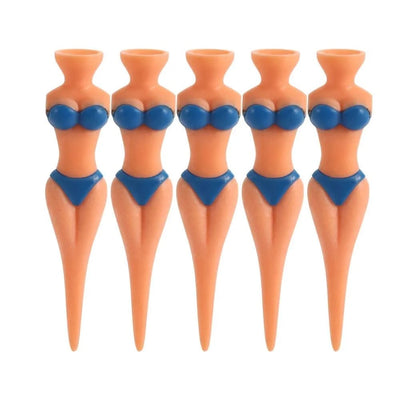 5 Pcs/Lot Women Ball Holder Lady Model Outdoor Golf Tees Golf Training Golf  Accessories Clubs Tee