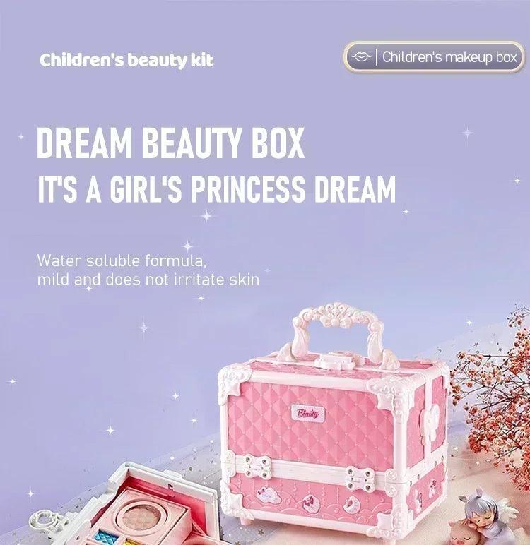 Kids makeup kit little girls 49 pcs washable real girl princess