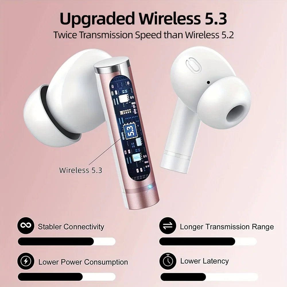 2024 Noise Cancelling Gaming In-Ear TWS Headphones Wireless Earbuds Low Latency Sports Gaming Headphones Earbuds and In-Ear Head