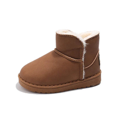 Kids Snow Boots for Boys Girls Thick Plush Children Thermal Ankle Boots Warm 2025 Autumn Winter Anti-skid Classic Fashion Boots